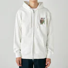 LalaHangeulのミミズクさん　ハングルデザイン Heavyweight Zip Hoodie