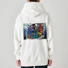 AkironBoy's_Shopの潮干狩りで貝を無断で採取したらダメですよ。 Heavyweight Zip Hoodie