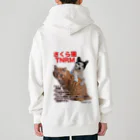 Dede's Furriendsのさくら猫チャンミーとココロ Heavyweight Zip Hoodie