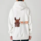 HorseSpaceTsumugiのマロンのTWO EYES Heavyweight Zip Hoodie