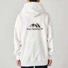 C-wakaのCAMP×焚き火（ブラウン） Heavyweight Zip Hoodie