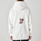 ゆるれあの「ぬ」ぬいぐるみ Heavyweight Zip Hoodie