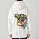 n_ottyの迫り来るキメ顔のねこたち Heavyweight Zip Hoodie