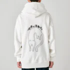 生存しよ！の流動体ねこ 白猫 Heavyweight Zip Hoodie