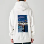 マッケンデジタルワールドのlofiアート　北斎イズムパンクシティ『少年の夢物語』 Heavyweight Zip Hoodie