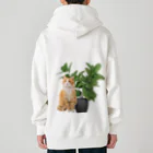 𝙈𝙊𝙈𝙊'𝙨 𝙎𝙝𝙤𝙥の植物とねこ Heavyweight Zip Hoodie