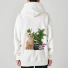 𝙈𝙊𝙈𝙊'𝙨 𝙎𝙝𝙤𝙥の植物とねこ_02 Heavyweight Zip Hoodie