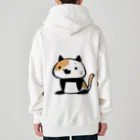 うさやのパンダ風味の三毛猫 Heavyweight Zip Hoodie