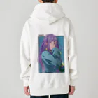 CHICHIZŌのMAOちゃん(寝起き) Heavyweight Zip Hoodie