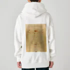 世界美術商店のウィトルウィウス的人体図 / Vitruvian Man Heavyweight Zip Hoodie