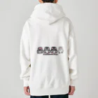 ヤママユ(ヤママユ・ペンギイナ)のピコスフェニスカス(よこ) Heavyweight Zip Hoodie