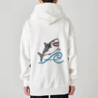 BLUENASHARKのホホジロザメ Heavyweight Zip Hoodie