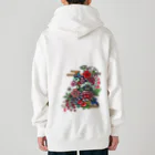 JapaneseArt Yui Shopの咲き誇れ Heavyweight Zip Hoodie