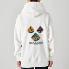 aokitaの【BLUE NORTH】ボルダーアイ2 Heavyweight Zip Hoodie