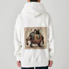 PUGおやじのロボパグ出動 Heavyweight Zip Hoodie