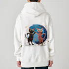 猫魚鳥時々犬等 arte♡のSuccessful Cats ♡ Heavyweight Zip Hoodie