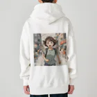 底辺の底辺好きな事を気ままに…。の走る元気な女の子 Heavyweight Zip Hoodie