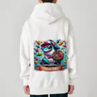 DJシャークのDJシャーク(PARY TIME) Heavyweight Zip Hoodie