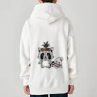 Hakomecomeの南国パンダ！&米粒ちゃん Heavyweight Zip Hoodie