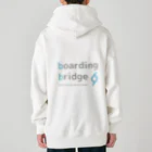 boarding bridgeのbb hoodie (white) Heavyweight Zip Hoodie