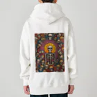 Skull sectionの月とドクロ Heavyweight Zip Hoodie