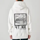 YUTANEKO公式ショップのゆたねこ　ボンネットバス Heavyweight Zip Hoodie