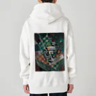 世界美術商店の縞模様のテーブルクロスのある静物画 / Still Life with Checked Tablecloth Heavyweight Zip Hoodie