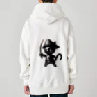 NO CAT NO LIFE の猫×海賊×フィギュア風 Heavyweight Zip Hoodie