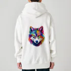 MK's SOLUTIONのカラフルなおおかみ Heavyweight Zip Hoodie