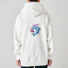 終わらない夢🌈の可愛いイルカちゃん🐬💞 Heavyweight Zip Hoodie