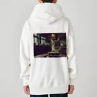 野良猫は星空の夢を見るの【猫】映画にありそうなシーン その2 Heavyweight Zip Hoodie