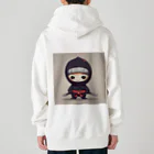 d-design-labのかわいい忍者のイラストグッズ Heavyweight Zip Hoodie