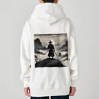 d-design-labの戦に敗れた武士が佇む風景画4 Heavyweight Zip Hoodie