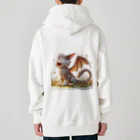 nekodoragonのおはようあくび！猫ドラゴン Heavyweight Zip Hoodie