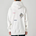 うさやの磔の刑の最中に魚を見つけた猫 Heavyweight Zip Hoodie