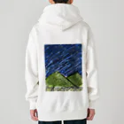 屋根裏部屋の山と夜空 Heavyweight Zip Hoodie