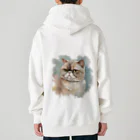 yae_8の猫　ストリートアート風 Heavyweight Zip Hoodie