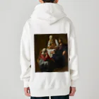 世界美術商店のマルタとマリアの家のキリスト / Christ in the House of Martha and Mary Heavyweight Zip Hoodie