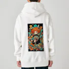 AQUAMETAVERSEのトランプ占いの少女 アメジスト 2846 Heavyweight Zip Hoodie