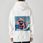 メロンパン猫のサーファーキャット Heavyweight Zip Hoodie