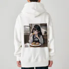 sgt-chikaraの朝食中の女子高生2 Heavyweight Zip Hoodie