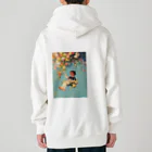 AQUAMETAVERSEの花ブランコに揺られ喜ぶ女の子　ラフルール　1859 Heavyweight Zip Hoodie