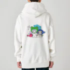 nya-mew（ニャーミュー）のニャロゲーロ(バックプリント) Heavyweight Zip Hoodie