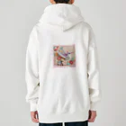 終わらない夢🌈のパステルカラーのハチドリ💞 Heavyweight Zip Hoodie