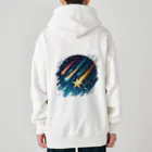 Mizのゆるハウスの3つの流れ星 Heavyweight Zip Hoodie