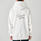 G線上のシュナウザーのミニチュアダックス Heavyweight Zip Hoodie