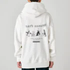 kiki25のダンシングペンギン(モノトーン　淡色用 (白など)) Heavyweight Zip Hoodie