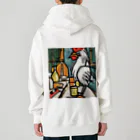 Ppit8のにわとりさん朝ごはんを食べる！ Heavyweight Zip Hoodie