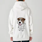 虹色PLUSのスマイル かわいいジャックラッセルテリア犬 Heavyweight Zip Hoodie