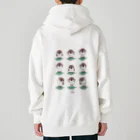 イラスト MONYAAT のスズメがちゅん　体操ちゅん Heavyweight Zip Hoodie